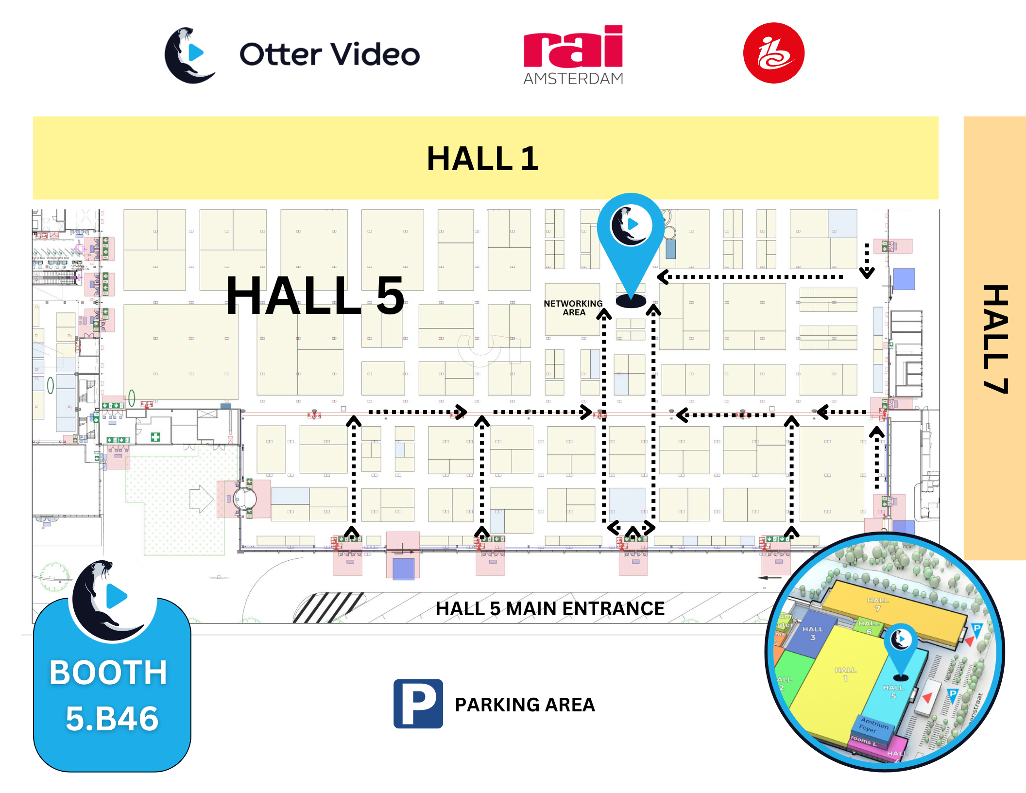 Our booth on map